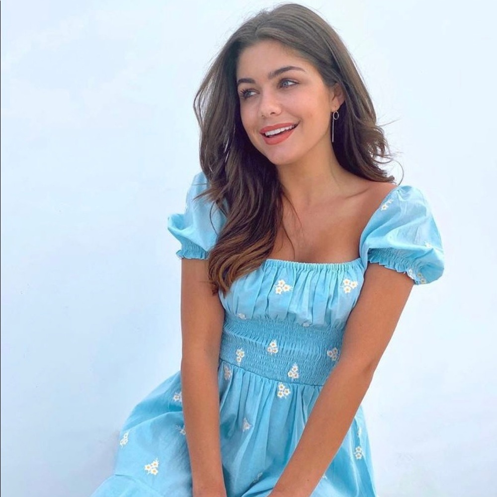 Cleobella Belinda Baby Blue Dress